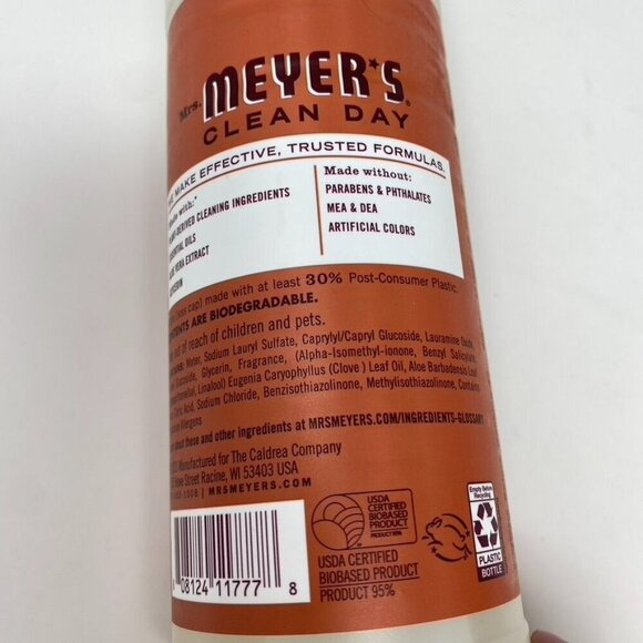 Mrs. Meyer's Clean Day 3 Dish Soap Fall Edition 16 Fl Oz Fall Leaves Scent - Picture 2 of 6